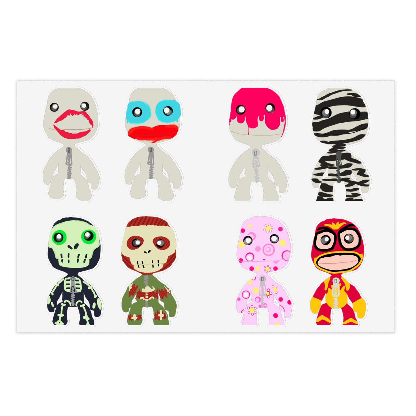 costume sticker pack