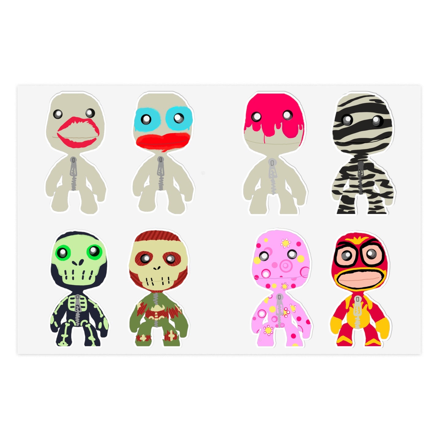 costume sticker pack
