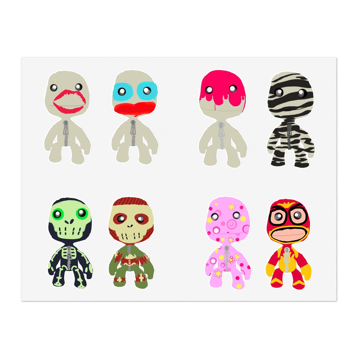 costume sticker pack