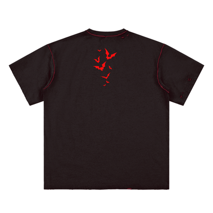 Hand-frayed Reversible T-shirt